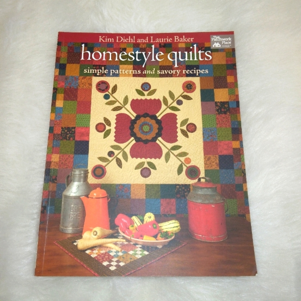 BOOK Homestyle Quilts, simple patterns and savory recipes by K Diehl & L…